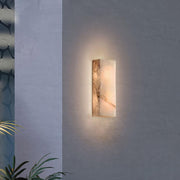 Rectangular Alabaster Wall Sconce-DWHOME