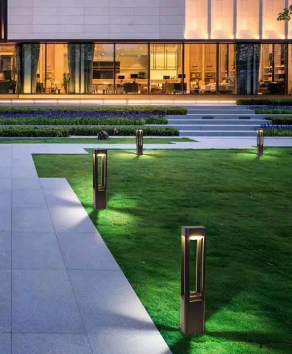 Rectangular Column Garden Outdoor Light-DWHOME