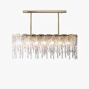 Rectangular Icicle Glass Chandelier-DWHOME