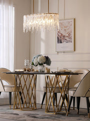 Rectangular Icicle Glass Chandelier-DWHOME