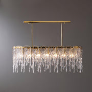 Rectangular Icicle Glass Chandelier-DWHOME