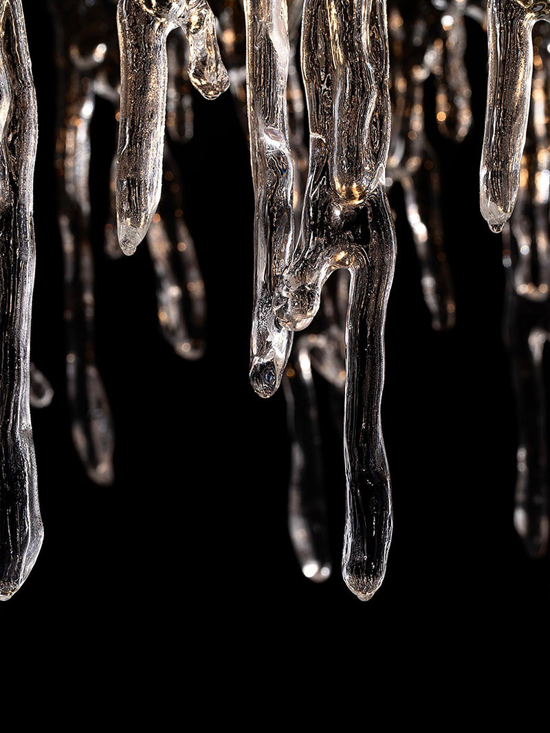 Rectangular Icicle Glass Chandelier-DWHOME