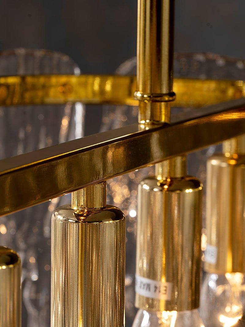 Rectangular Icicle Glass Chandelier-DWHOME