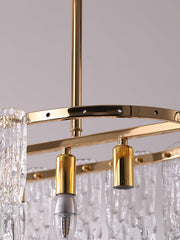 Rectangular Icicle Glass Chandelier-DWHOME