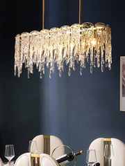 Rectangular Icicle Glass Chandelier-DWHOME