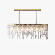 Rectangular Icicle Glass Chandelier-DWHOME