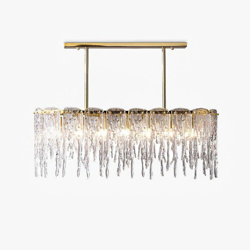 Rectangular Icicle Glass Chandelier-DWHOME