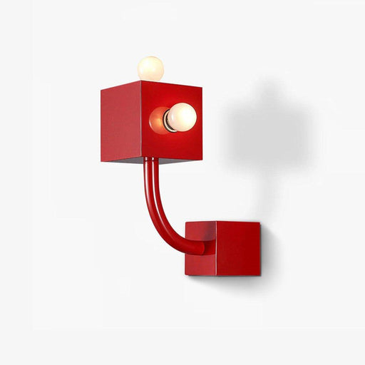 Red Cube Wall Lamp - DWHOME