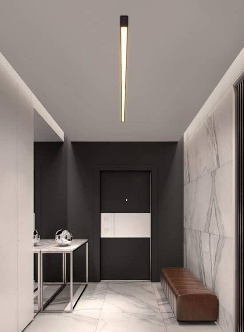 Reetahnna Slim Rectangular Linear Ceiling Lamp-DWHOME