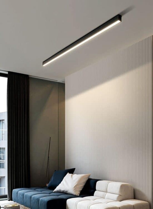 Reetahnna Slim Rectangular Linear Ceiling Lamp.