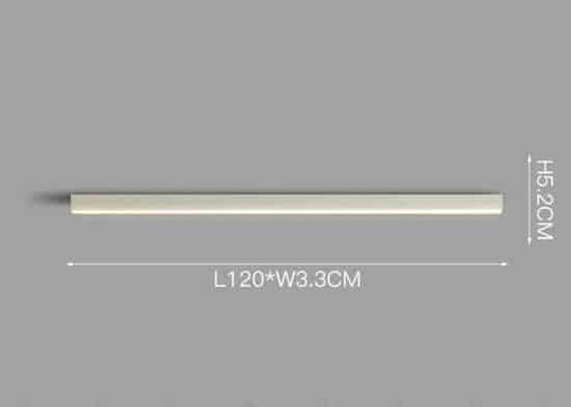 Reetahnna Slim Rectangular Linear Ceiling Lamp-DWHOME
