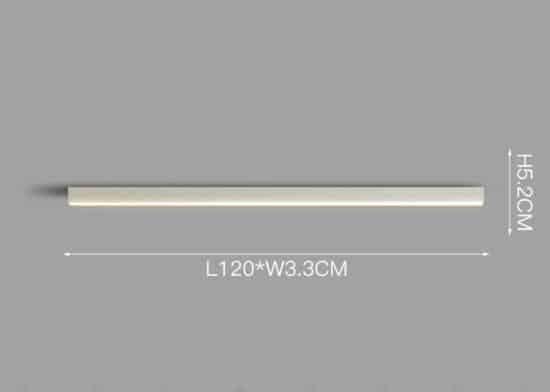 Reetahnna Slim Rectangular Linear Ceiling Lamp.