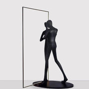Mirror Sculpture Floor Lamp-DWHOME