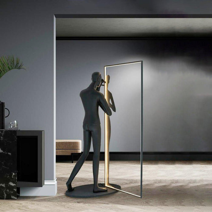 Mirror Sculpture Floor Lamp - DWHOME