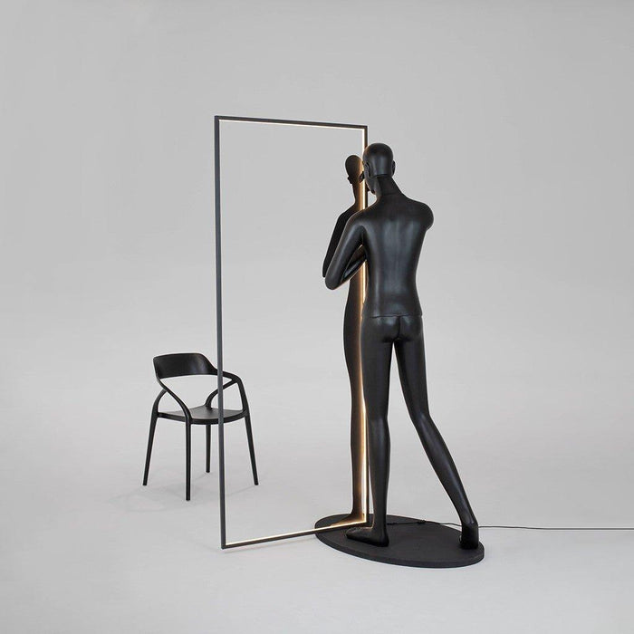 Mirror Sculpture Floor Lamp - DWHOME