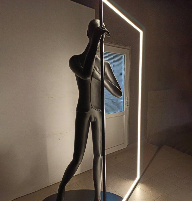 Mirror Sculpture Floor Lamp-DWHOME