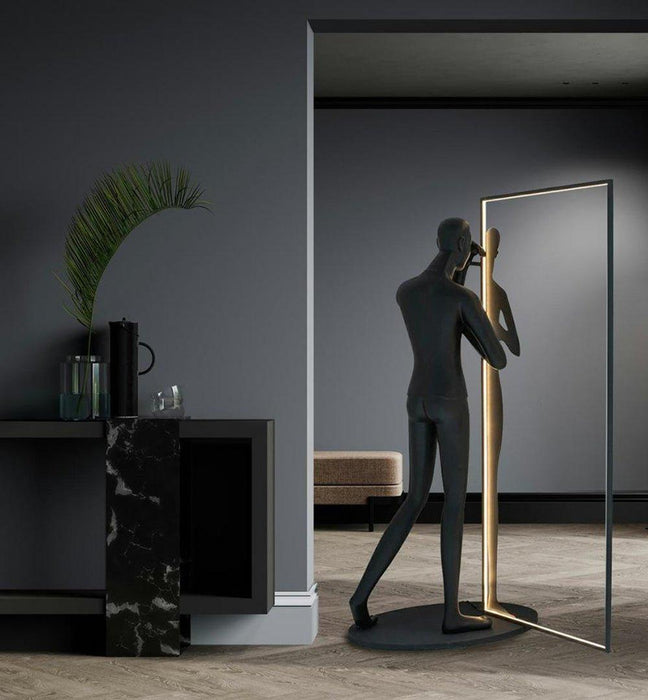 Mirror Sculpture Floor Lamp - DWHOME