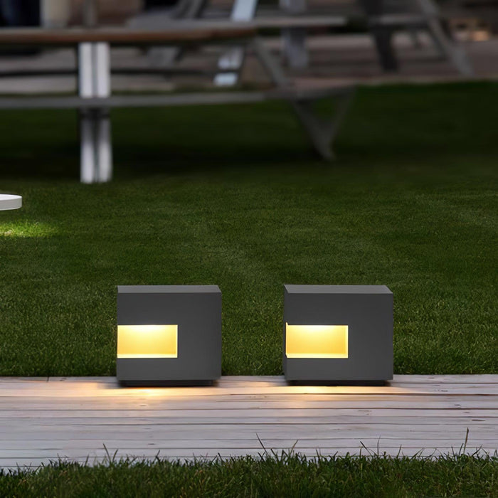 Regular Cube Post Outdoor Light-DWHOME