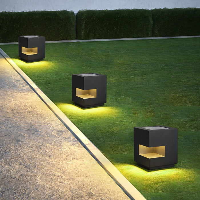 Regular Cube Post Outdoor Light-DWHOME