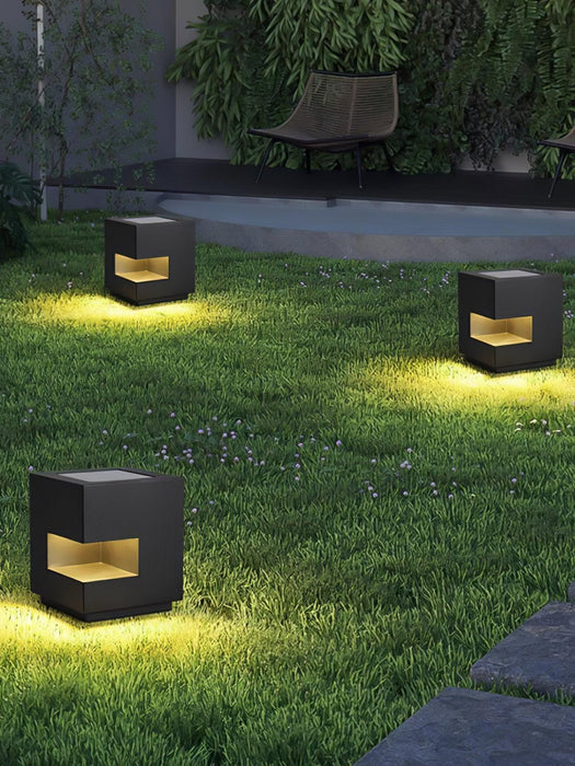 Regular Cube Post Outdoor Light-DWHOME