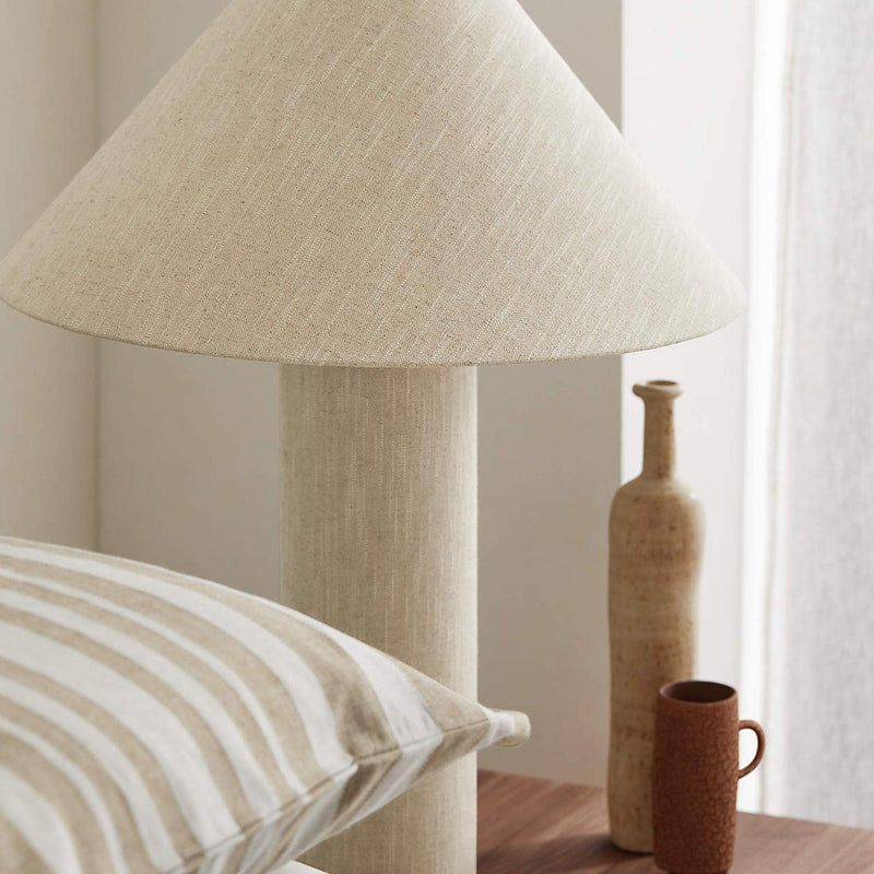 Remi Linen Table Lamp-DWHOME