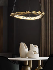 Resin Circlet Brass Pendant Lamp-DWHOME