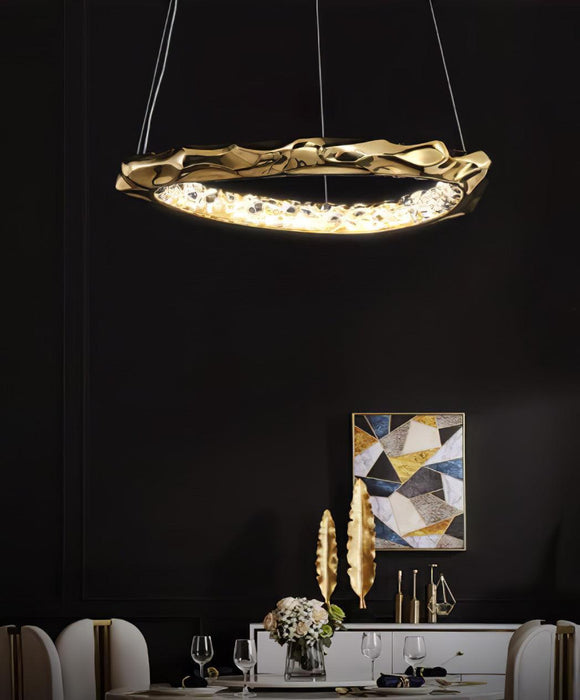 Resin Circlet Brass Pendant Lamp-DWHOME
