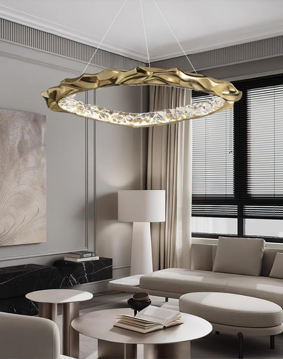Resin Circlet Brass Pendant Lamp-DWHOME