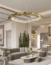 Resin Circlet Brass Pendant Lamp-DWHOME