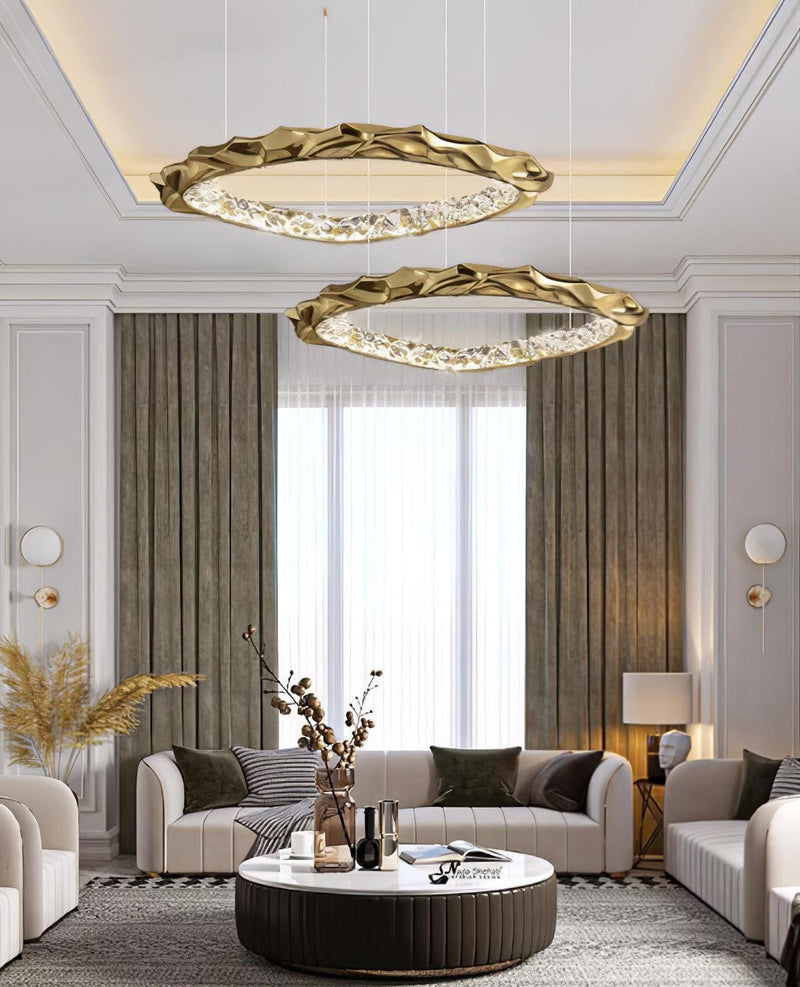 Resin Circlet Brass Pendant Lamp-DWHOME