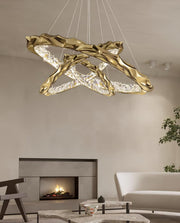 Resin Circlet Brass Pendant Lamp-DWHOME