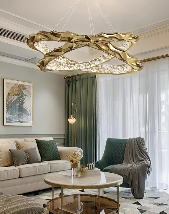 Resin Circlet Brass Pendant Lamp-DWHOME