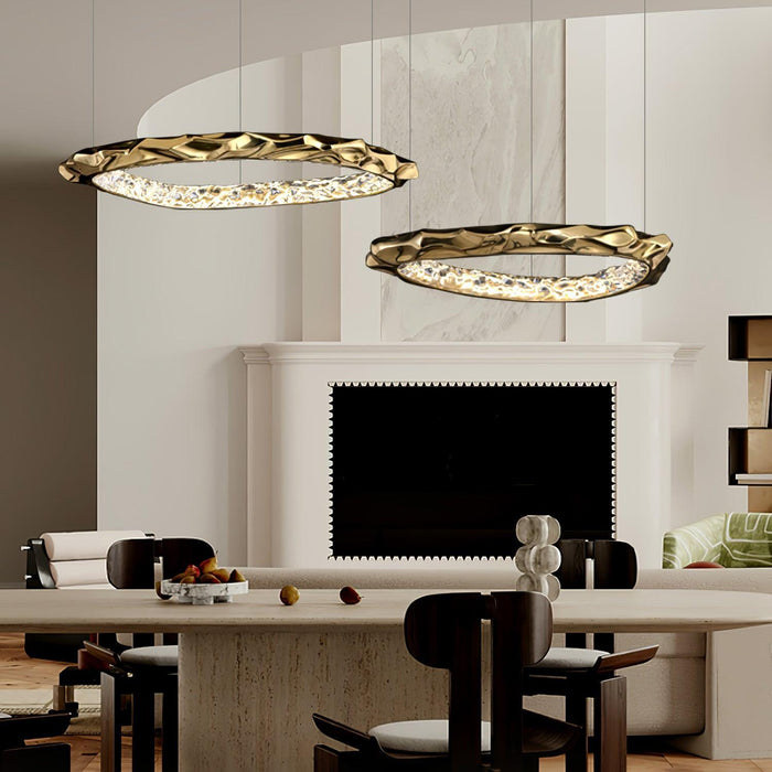 Resin Circlet Brass Pendant Lamp-DWHOME