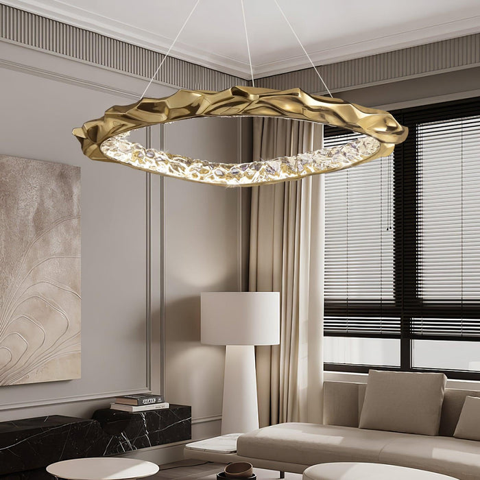 Resin Circlet Brass Pendant Lamp-DWHOME