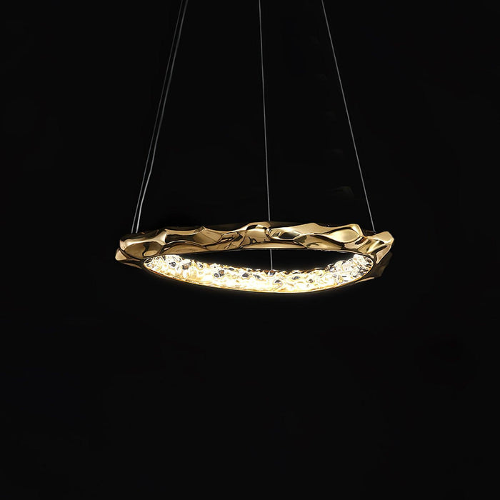 Resin Circlet Brass Pendant Lamp-DWHOME