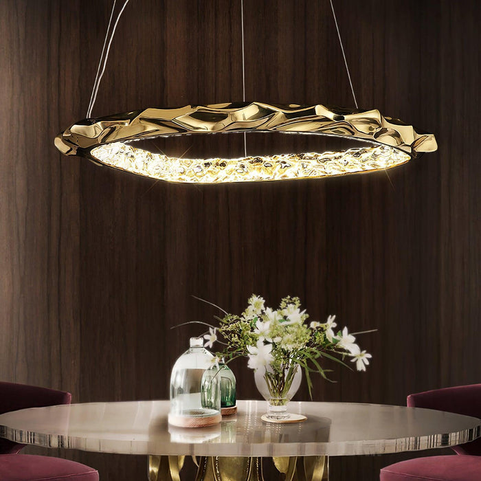 Resin Circlet Brass Pendant Lamp-DWHOME