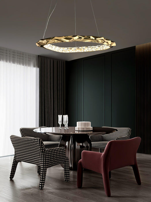 Resin Circlet Brass Pendant Lamp-DWHOME