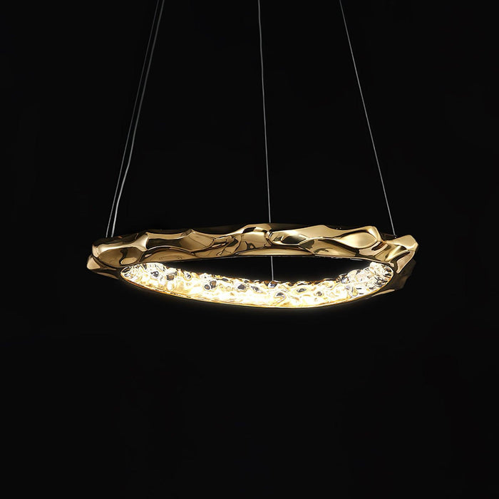 Resin Circlet Brass Pendant Lamp-DWHOME
