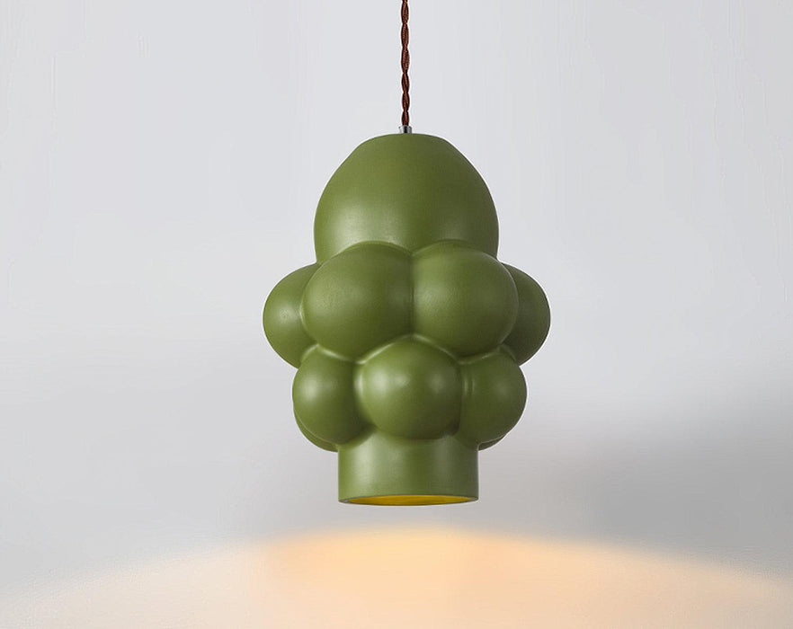 Resin Cream Pendant Lamp-DWHOME