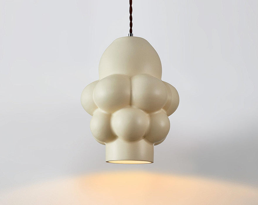 Resin Cream Pendant Lamp.