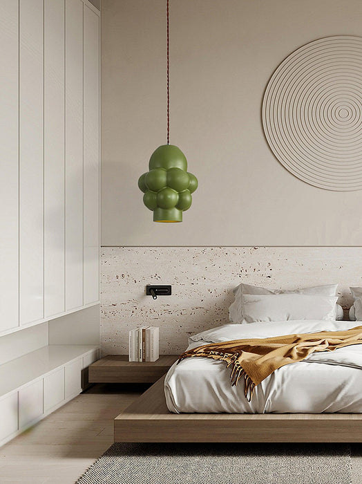 Resin Cream Pendant Lamp-DWHOME