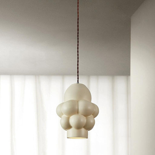 Resin Cream Pendant Lamp-DWHOME