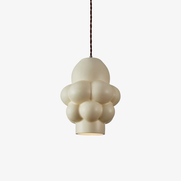 Resin Cream Pendant Lamp-DWHOME