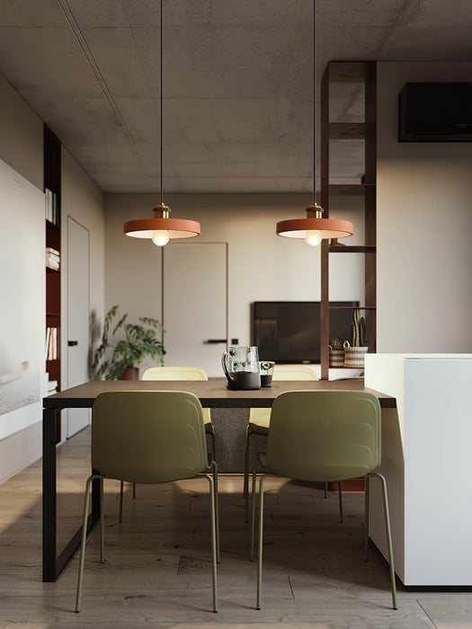 Resin Geometric Pendant Lamp.