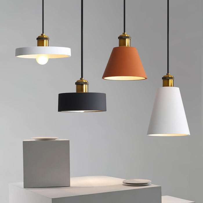 Resin Geometric Pendant Lamp-DWHOME