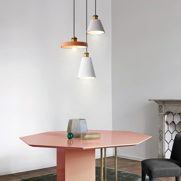 Resin Geometric Pendant Lamp-DWHOME