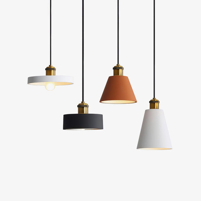 Resin Geometric Pendant Lamp-DWHOME
