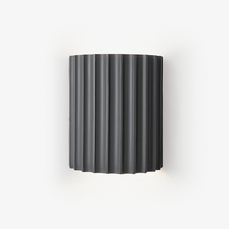 Resin Ribbed Wall Lamp-DWHOME