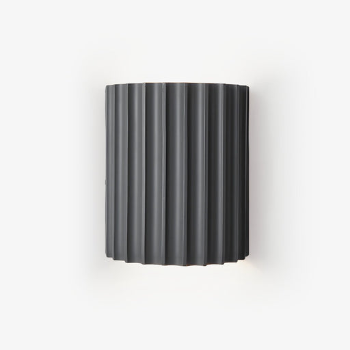 Resin Ribbed Wall Lamp-DWHOME