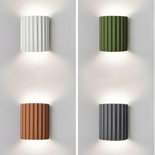 Resin Ribbed Wall Lamp - DWHOME